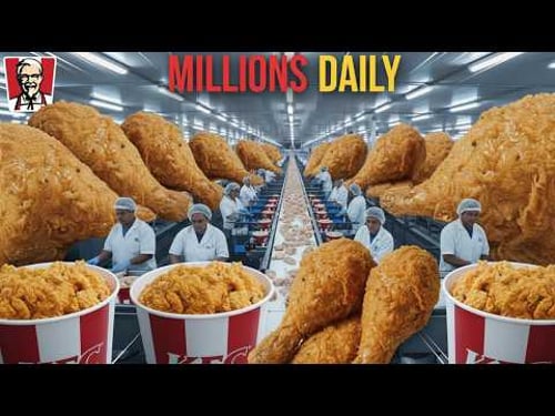Inside KFC's Secret Factory: How 12,000 Chickens Become Fried Perfection Every Hour (Full Process)