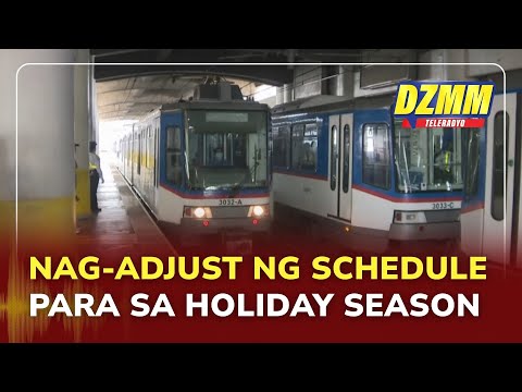 LRT-2, MRT-3 to implement adjusted schedules for holiday season | (08 December 2025)
