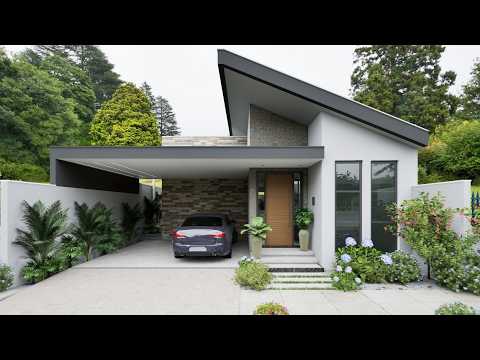 CASA PEQUENA E MODERNA TERRENO 10X20m - Planta Baixa no Final do Vídeo (153 m² construído) P11