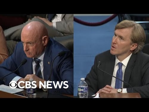 Watch: Mark Kelly questions Pentagon official on U.S. justification to join Israel in war with Iran
