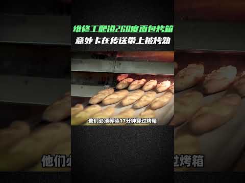 维修工爬进面包烤箱修理,意外被烤熟...