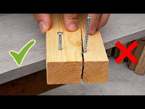 A Smarter Way to Use Screws | A 65-Year-Old Master Carpenter’s Tip