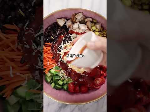 The tastiest salad of them all! BBQ chicken ranch salad! | HONEYSUCKLE