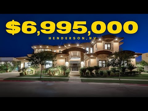 Inside a $6.99M Modern Mansion in Seven Hills | Infinity Pool, Elevator & Unreal City Views