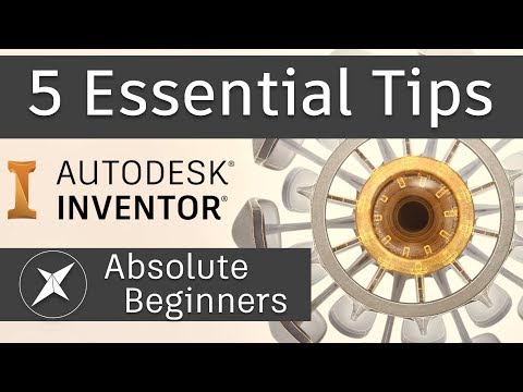 5 Essential Tips for BEGINNER Autodesk Inventor users!