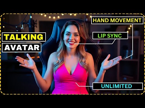 How to Make FREE Realistic Talking AI Avatar Generator + Lip Sync Tutorial New Method 2025