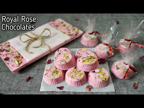 Royal Rose Chocolates / How to make Rose Chocolates at home / Homemade Chocolate Recipe
