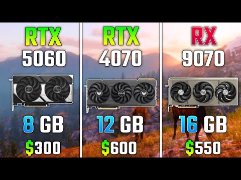 RTX 5060 vs RTX 4070 vs RX 9070 | Test in 7 Games