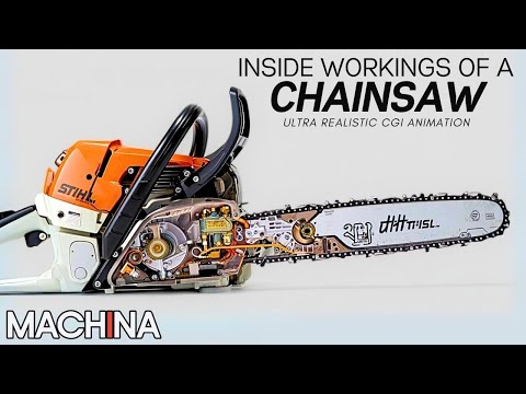 How a Chainsaw Works | Ultra Realistic CGI | Full Documentary | Machines: How They Work | Ep 1