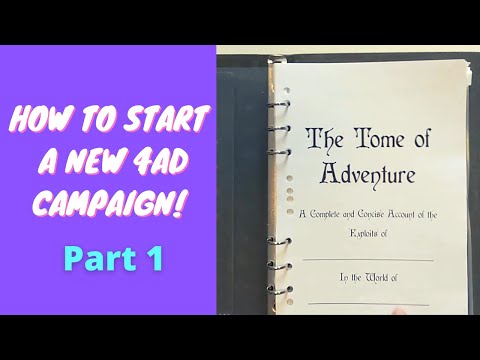 Four Against Darkness Full Campaign Tutorial Part 1- Getting Set Up and Making a Party