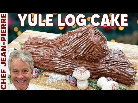 A Traditional Christmas Dessert Buche de Noel | Chef Jean-Pierre