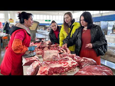 A Day in the Life in the Village. Juicy Steaks in Dough for Dinner for the Whole Family