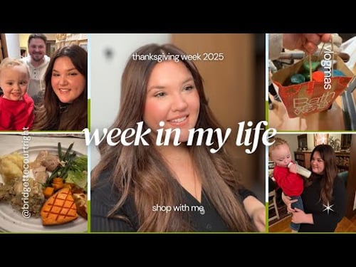 THANKSGIVING WEEK 🍂🤎 | VLOGMAS ✨ prepping for the holiday, shop with me, haircuts & family time 💖