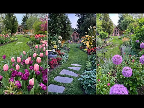 Year-long Garden Tour! Watch my Cottage Garden Grow all Year 🌸 Cut Flower Garden Successions 2024