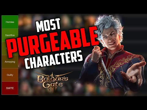 Most Purgeable Characters in Baldur's Gate 3 TIER LIST