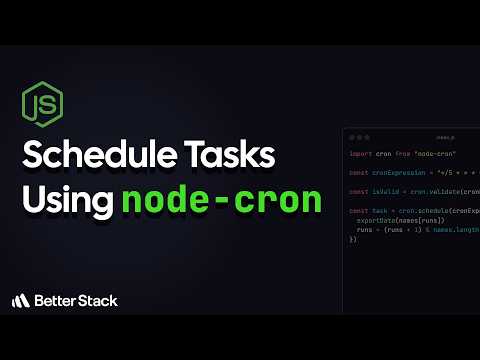 How to Schedule Tasks in Node using node-cron