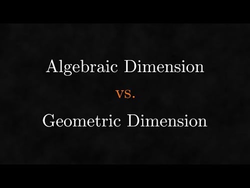 Dimension is Multi-Dimensional - From Zero to Geo 1.10
