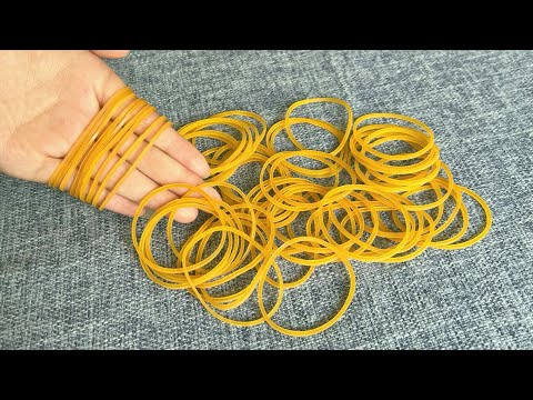 今天才知道,橡皮筋原來還有這9大神奇妙用,可惜知道的人不多,看完記得分享給家人 rubber band 9 Wonderful Uses of Gods