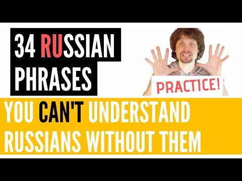 34 Very Common Russian Phrases To Learn - FAST and SLOW (English translation)