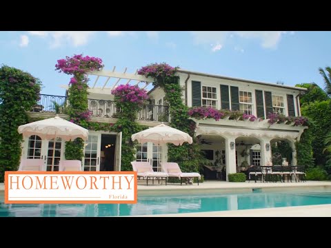 FLORIDA HOUSE TOUR | Inside A Glamorous Waterfront Home in Palm Beach