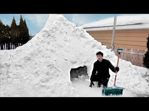 I Spent 48 Hours Building an Igloo Mansion