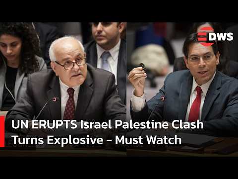 EXPLOSIVE FIERY DEBATE: Heated UN Exchange Israel and Palestine Confront Each Other Over Gaza | AC14