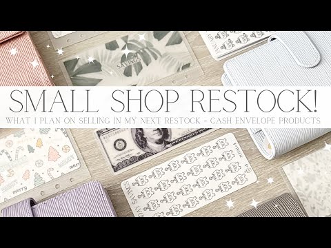 Small Shop Restock | Going Over All Items I Plan on Restocking in My Shop | Cash Envelope Products