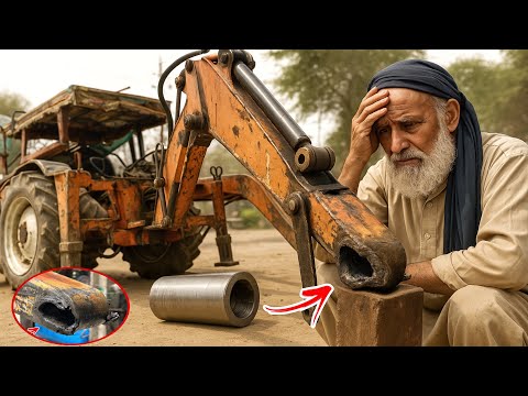Unbelievable Repair of a Broken Tractor Hydraulic Bucket Jack Boom by an Expert Mechanic
