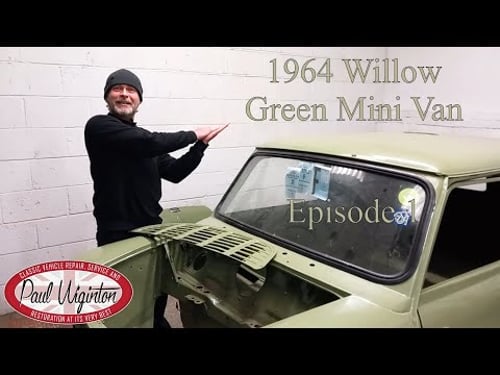 Willow Green 1964 Classic Mini Van Bodyshell Restoration Ep.1/3