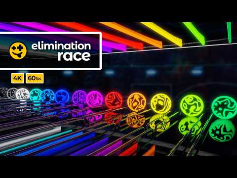 Night Marble Elimination Race | #marbles #marblerun #marblerace #asmr #sensory
