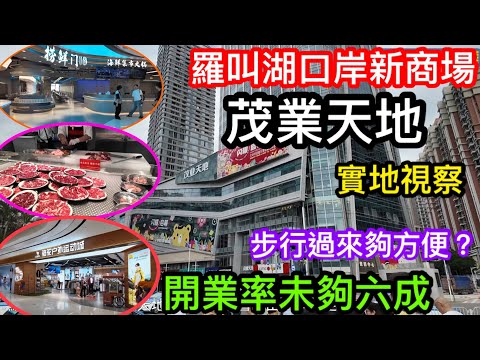 羅湖口岸新開幕茂業天地實拍|出租率未及六成餐飲購物選擇仍較少|按摩美容店大多已開業|以後路過又多左個大商場廁所用