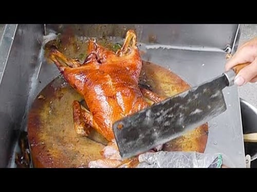 Vietnamese Street Food - GRILLED DUCK Vit Nuong Ho Chi Minh City Vietnam