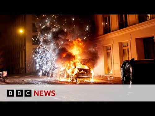 Two dead and hundreds arrested in France after PSG Champions League win | BBC News
