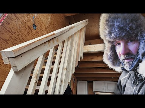 FIXING A FROZEN CABIN. NO SKILLS. THE STAIRS TO LOFT