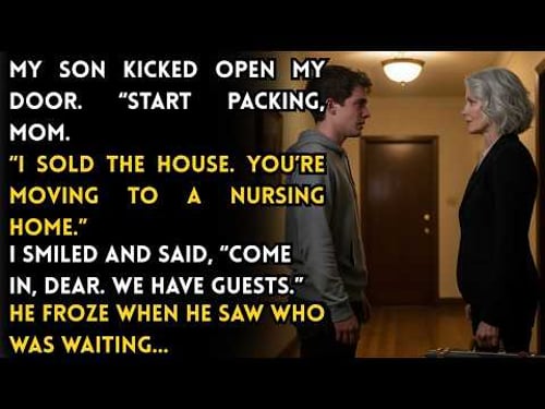 My Son Said He Sold My House and Sent Me to a Nursing Home — So I Invited Him Inside...