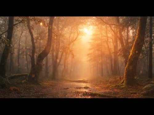 Forest Rain & Golden Light ๐ง๏ธโจ | Deep Sleep, Study