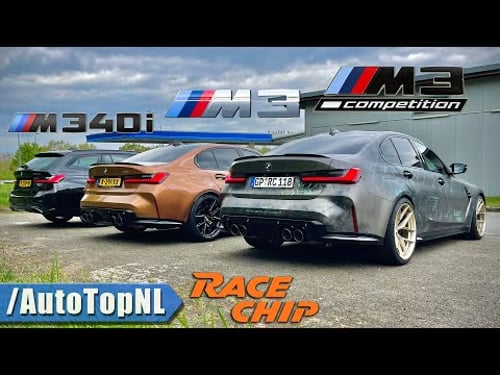 BMW M340i vs M3 6-Speed vs M3 Competition xDrive | REVIEW on AUTOBAHN by AutoTopNL