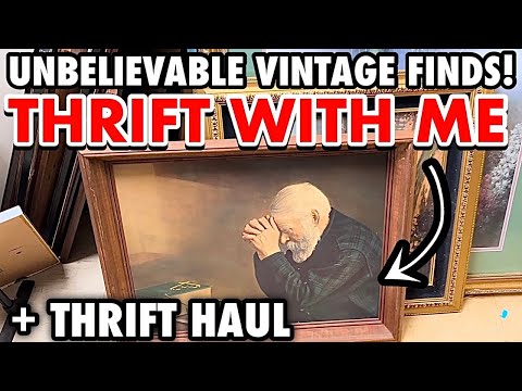 I FOUND A HIDDEN GEM THRIFT SHOPPING FOR VINTAGE HOME DECOR * I’M SHARING MY THRIFT HAUL TOO!