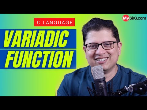 Variadic Function in C Language | MySirG | Hindi