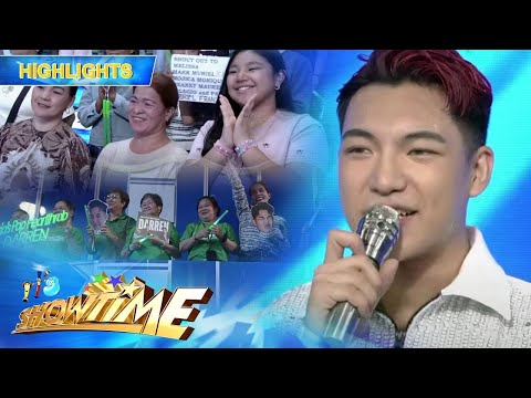 Darren, binisita ng mommy at kapatid niya sa It’s Showtime studio | It’s Showtime