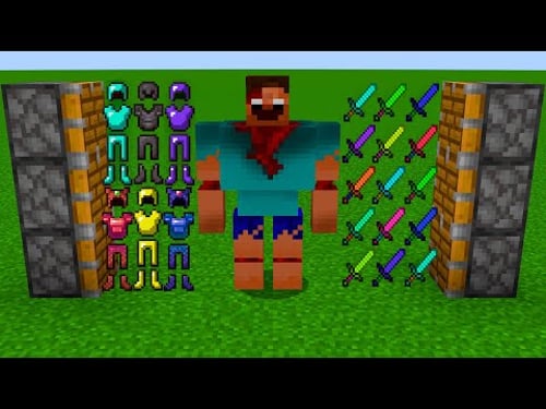 x333 Swords + x333 Armors + Big Creepy Herobrine = x33 Bosses!!!