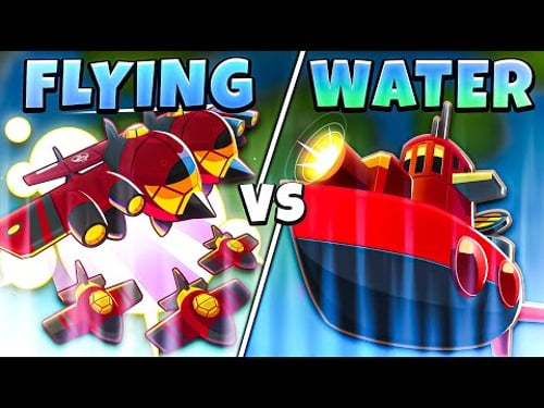 Flying vs Water Towers in BTD 6!