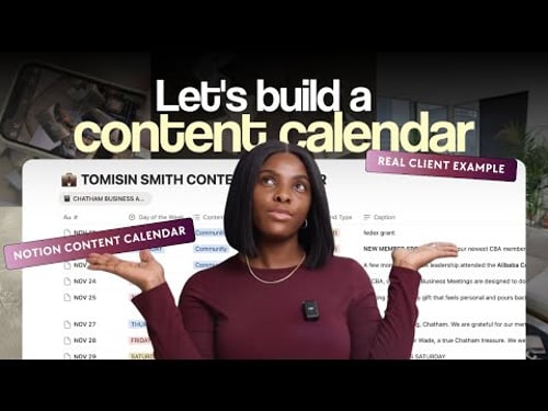 HOW TO CREATE A CONTENT CALENDAR IN NOTION (2026) | Beginner Friendly