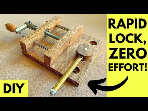 Ultimate Fast-Release Vise - Save Time on Every Project! #woodworking #diytools #vise #clamp