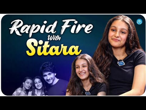 Rapid Fire With Sitara Ghattamaneni | Mahesh Babu | iDream Trending |