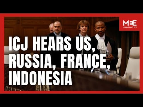 Watch in Full: ICJ hears US, Russia, France and others on Israel’s obligations in occupied