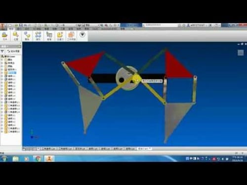 inventor2016 仿生獸模擬