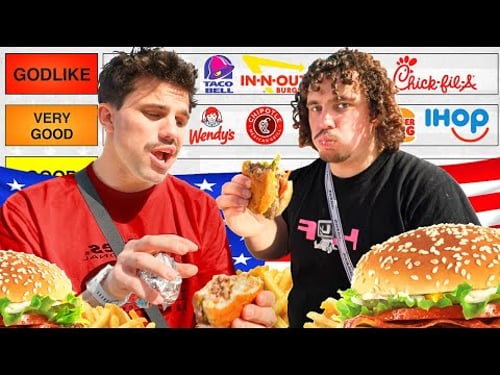 THE ULTIMATE AMERICAN FAST FOOD TIER LIST 🇺🇸🍔🍟