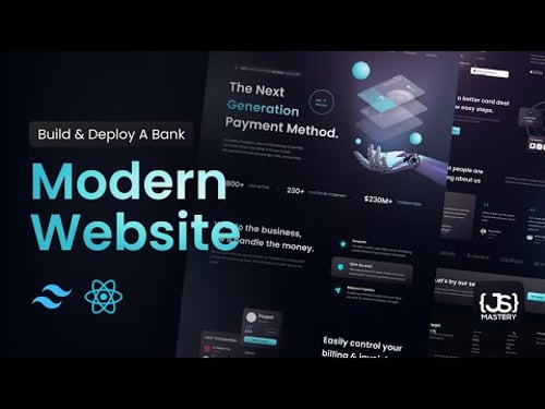 Build and Deploy a Fully Responsive Website with Modern UI/UX in React JS with Tailwind