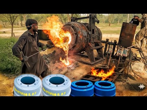Incredible manufacturing process || how truck brake drums are made from scrap || scrap to shine